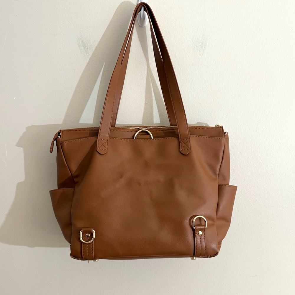 Elkie & Co aberdeen diaper bag tote backpack tan - Picture 16 of 16